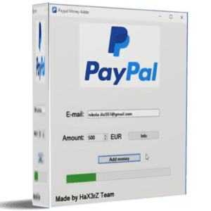 PAYPAL MONEY GENERATOR (ADDER) (1 Month license)