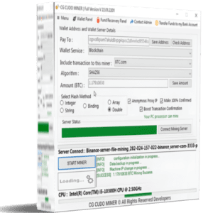 CG CUDO MINER SOFTWARE Pro Version V2.2 (lifetime license)