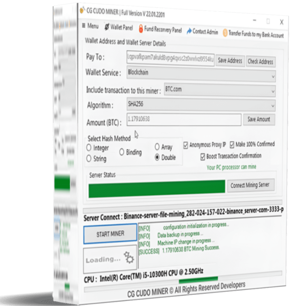 CG CUDO MINER SOFTWARE Pro Version V2.2 (lifetime license)
